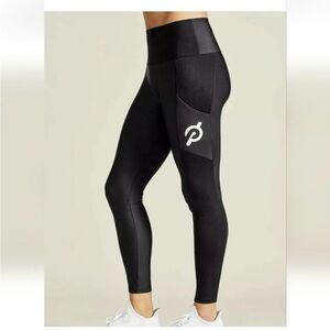 Peloton Black Ribbed Leggings